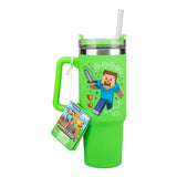 Minecraft Grøn 900ml Multiway Rejse kop med sugerør