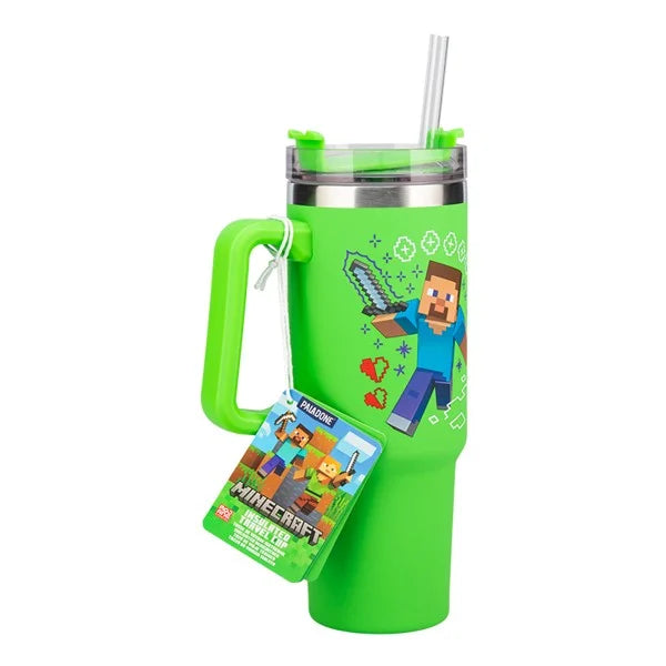 Minecraft Grøn 900ml Multiway Rejse kop med sugerør