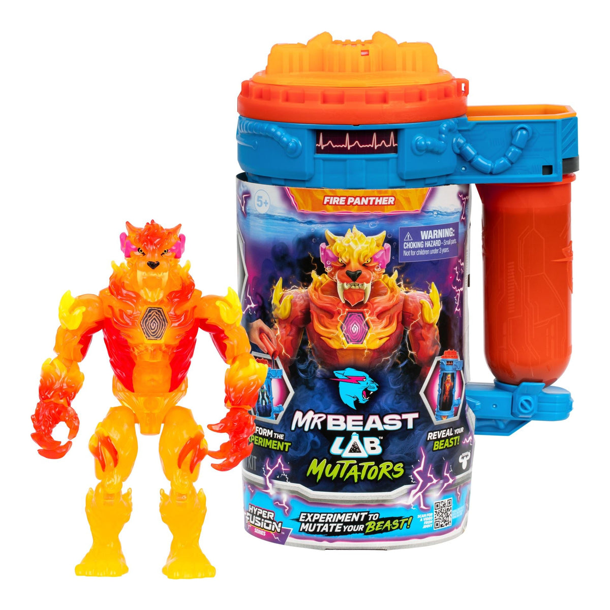 Mr. Beast Lab - Mutators, Mutation Chamber Flame Panther (20427) MR. BEAST LAB