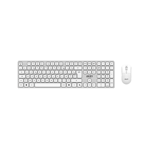 MSI FORGE K210 Wireless Combo White – fransk AZERTY