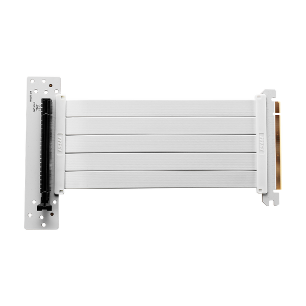 MSI PCIe 4.0 x16 riserkabel – 180 mm, hvid