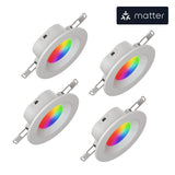 Nanoleaf - Essentials Smart Downlight Matter - 4PK (NF080D02-4W3) Nanoleaf