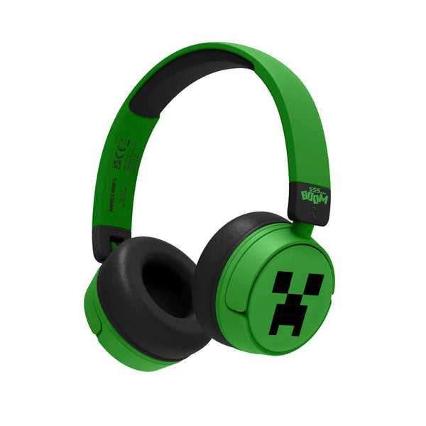 OTL – Bluetooth-Headset mit Kindersicherung – Minecraft Grün