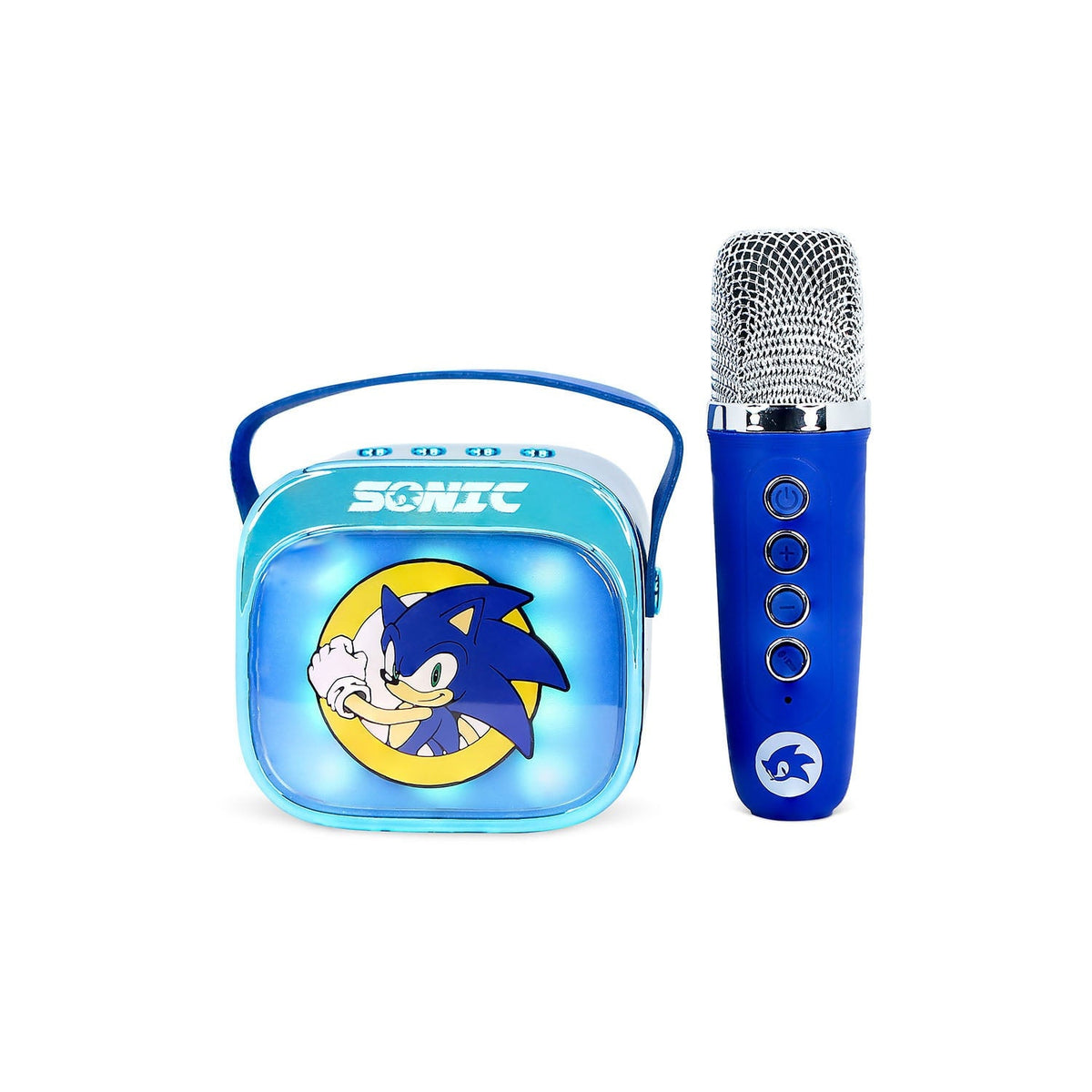 OTL - Light Up Wireless Karaoke Speaker W/ Microphone - Sonic The Hedgehog OTL