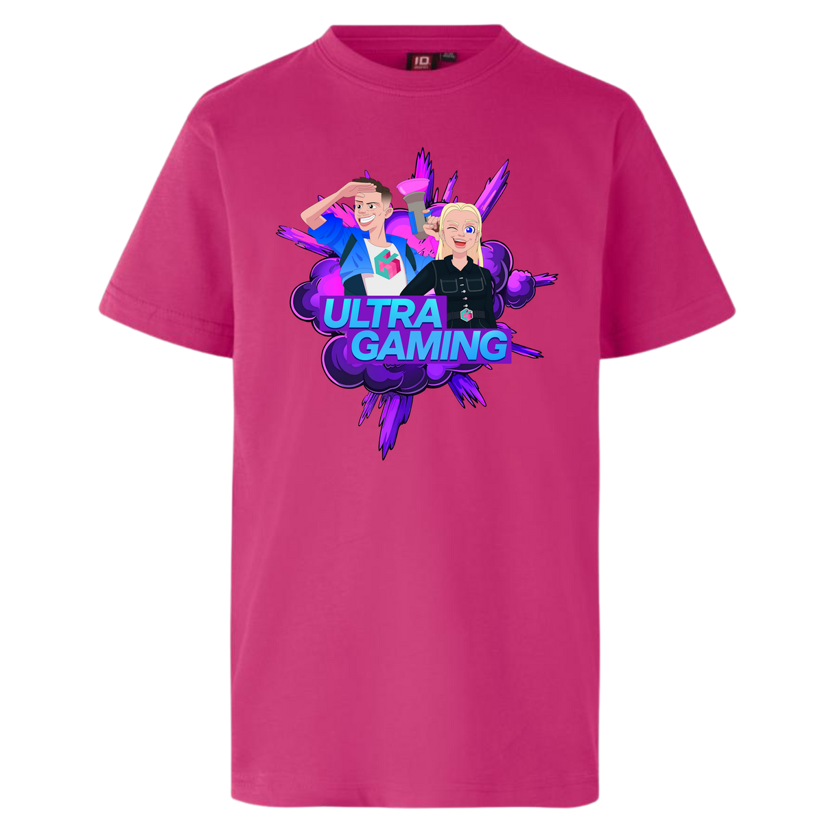 Ultra Gaming Tee - Lyserød Ultra Gaming