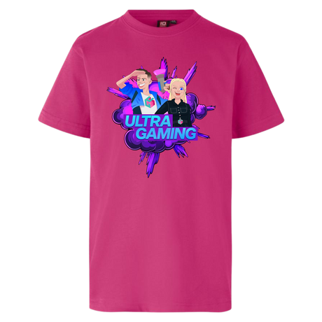 Ultra Gaming Tee - Lyserød Ultra Gaming