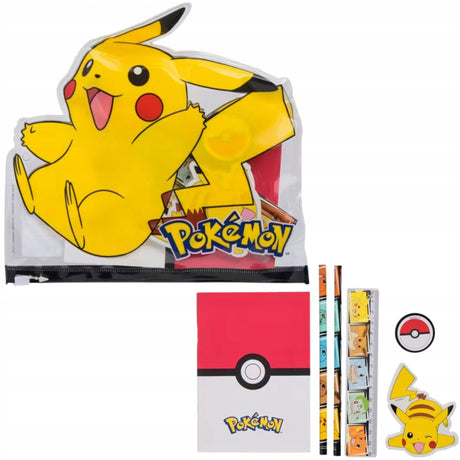Pokémon Pikachu-penalhus med medfølgende skriveartikler