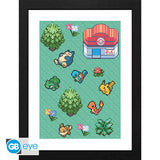Pokemon - Framed Print - Pixel Art Abysse