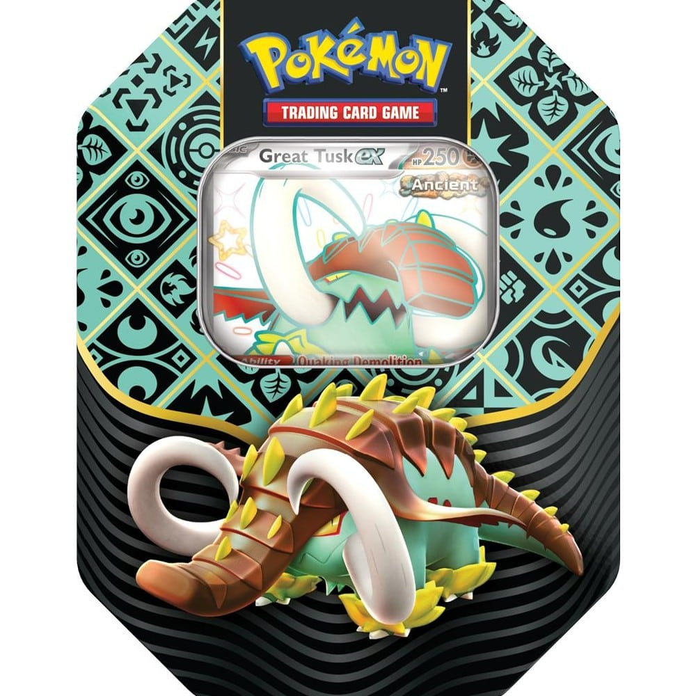 Pokemon - SV4.5 Paldean Fates Tin - Shiny Great Tusk Pokémon