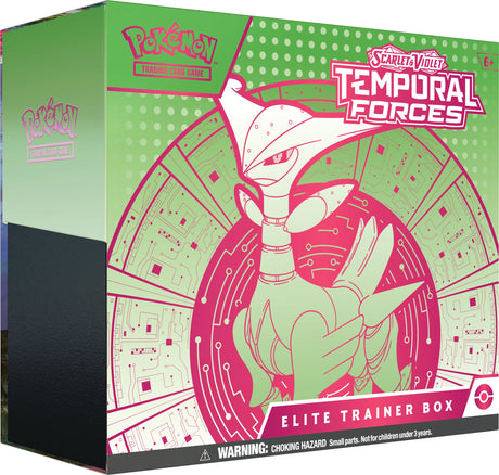 Pokémon - SV5 Temporal Forces Elite Trainer Box - Iron Leaves (POK85657) Pokémon