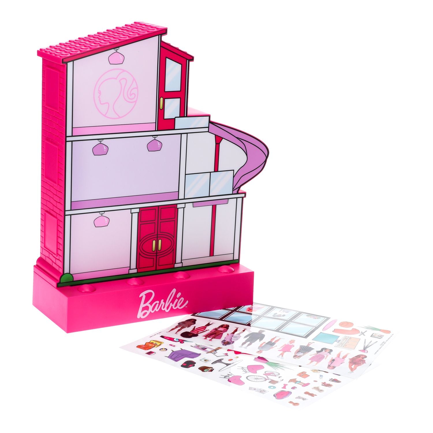 BARBIE DREAMHOUSE LYS MED KLISTERMÆRKER