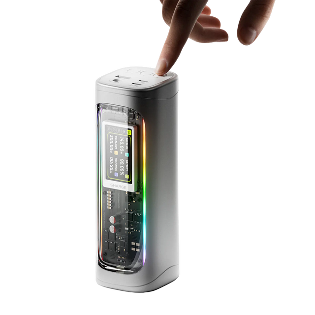 SHARGE Shargeek 300 X3 powerbank - 24.000 mAh - 300W - sølv