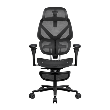 ThunderX3 FLEX Pro Footrest kontorstol - sort mesh