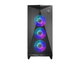 MSI MPG GUNGNIR 300R AIRFLOW – sort PC-kabinet – sort kabinet med monterede ARGB-blæsere
