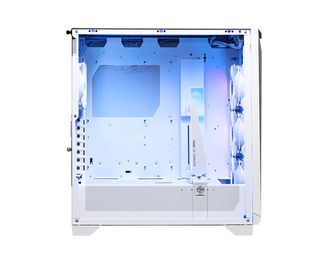 MSI MPG GUNGNIR 300R AIRFLOW White – hvidt PC-kabinet – hvidt kabinet med glas og monterede blæsere
