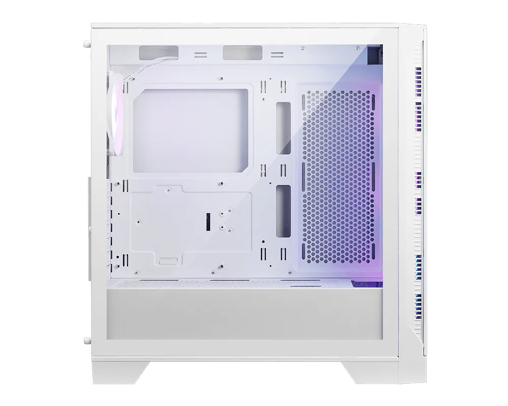 MSI MAG FORGE 320R AIRFLOW White – hvidt PC-kabinet – hvidt kabinet med glaspanel og blæsere