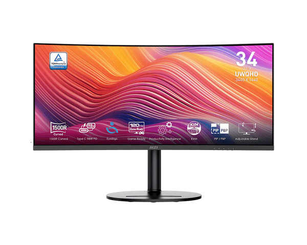 MSI Modern MD342CQPDE – 34″ skærm, 3440 × 1440, 120 Hz