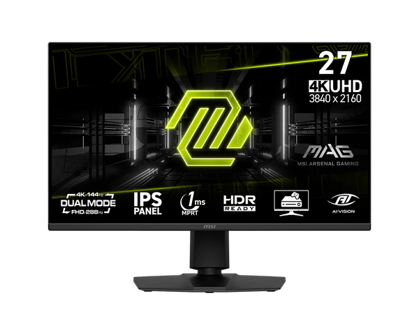 MSI MAG 275UPDDE E14 – 27″ 4K IPS-gamingskærm, 144 Hz