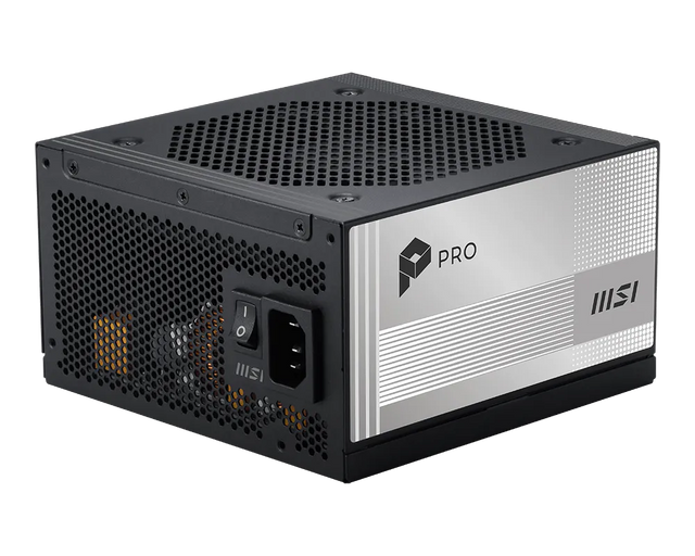 MSI PRO A1000PL PCIE5 1000 W strømforsyning - 80 PLUS Platinum