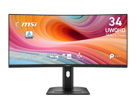 MSI PRO MP341CQPHGN E12 – buet skærm