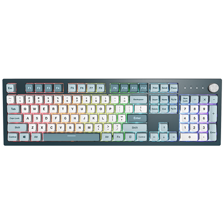 Montech MKey Fullsize Freedom - Gateron G Pro 2.0 Red - Nordic - Blå/Hvid Telon Technology Co Ltd (Montech)