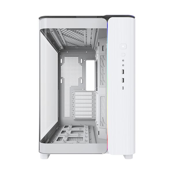 Montech King 95 Weiß - gebogenes Glas