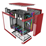 Montech King 95 Pro Rød-  curved glas