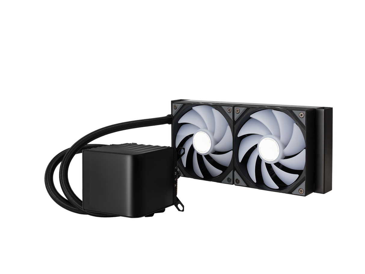 TRYX PANORAMA 240mm AIO Liquid Cooler ARGB Sort TRYX