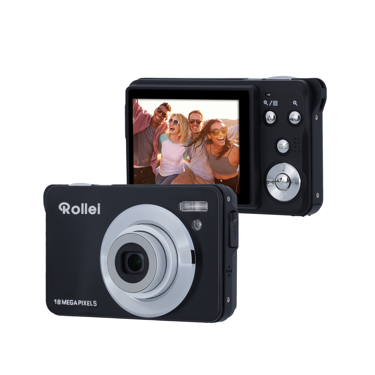 Rollei Compactline 880 – kamera set forfra og bagfra