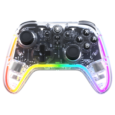 Snakebyte Gamepad Pro RGB S2 - gennemsigtig controller med RGB-lys