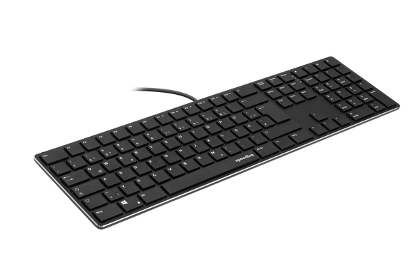 Speedlink - RIVA Slim Metal Scissor Keyboard, black - Nordic Layout