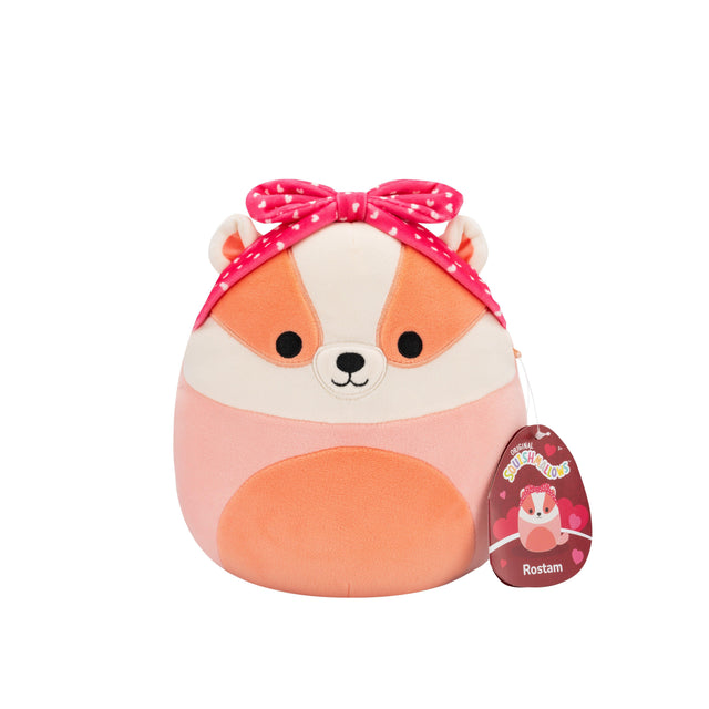 Squishmallows - 19 cm Heart Plush - Rostam Badger Squishmallows