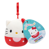 Squishmallows - 9 cm Clip-on Hello Kitty and Friends - Hello Kitty Squishmallows