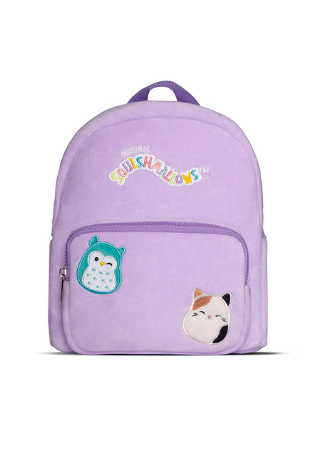 Lilla Squishmallows-rygsæk med forlommer og figurmotiver