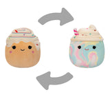 Squishmallows - Flip A Mallow 13 cm - Rainbow Milkshake/Chocolate Milkshake (23131P16) Squishmallows