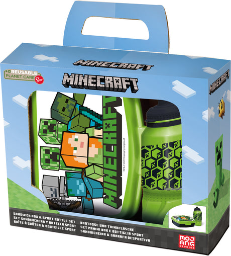 Stor - Lunchbox & Water Bottle - Minecraft  (40443) Minecraft