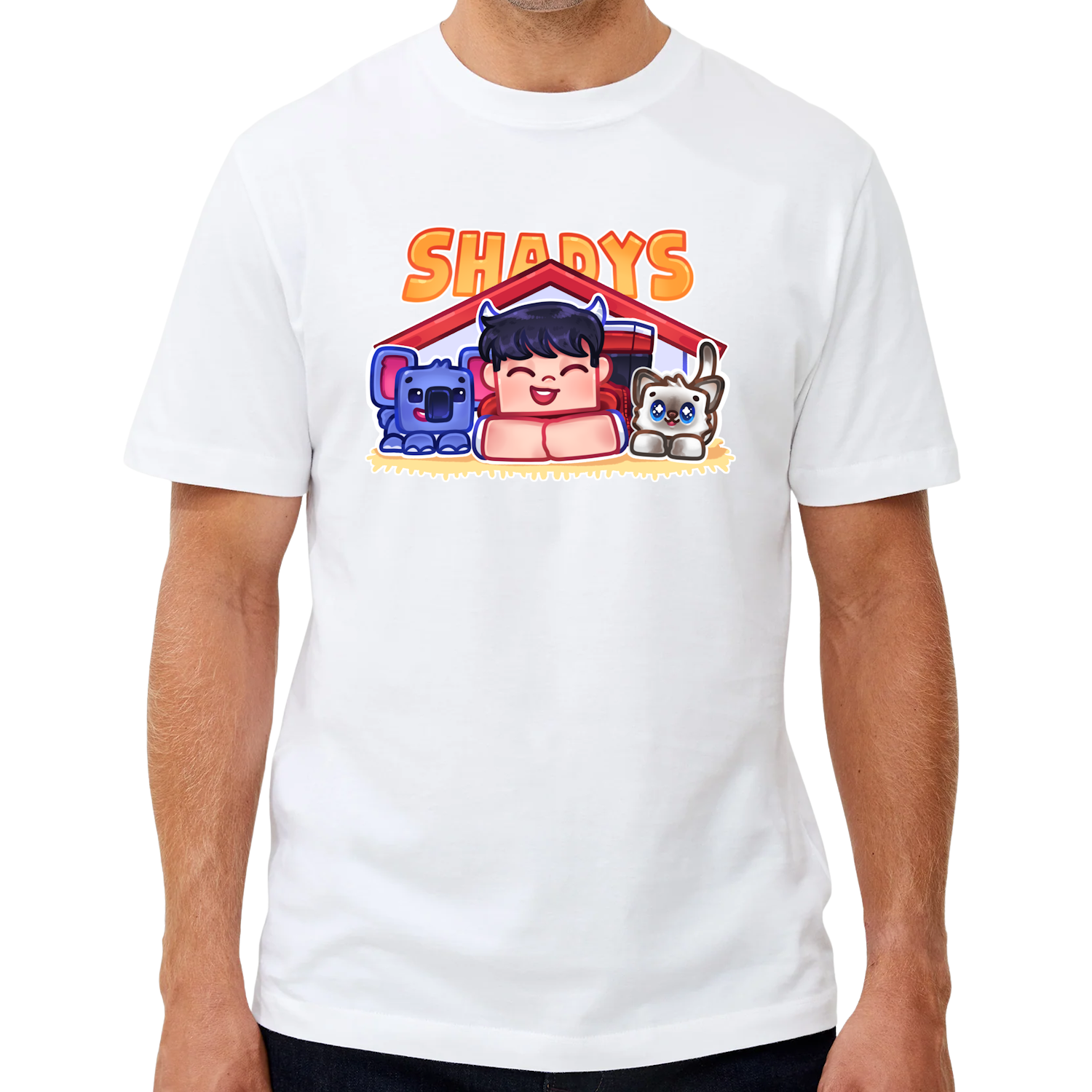 Shadys Kæledyr Tee - Hvid ShadysMC