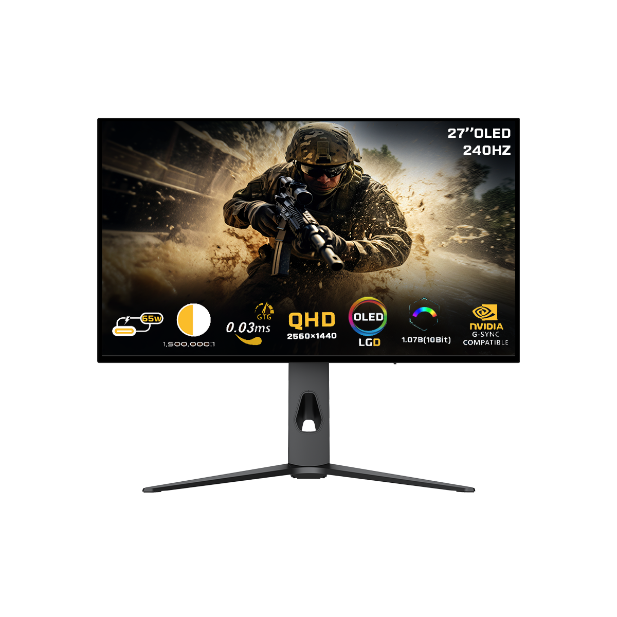 Twisted Minds - 27 Prestige X Series OLED QHD 240HZ, IPS, 0.3 MS, HDMI 2.1 Gaming Monitor - TM27OLD2K240 Twisted Minds