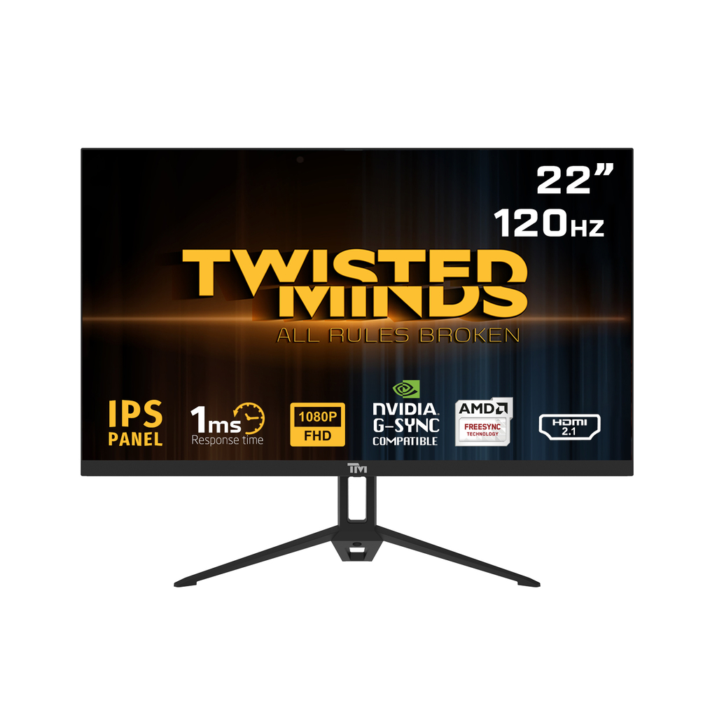 TWISTED MINDS 22” FHD Gaming Skærm – 120Hz