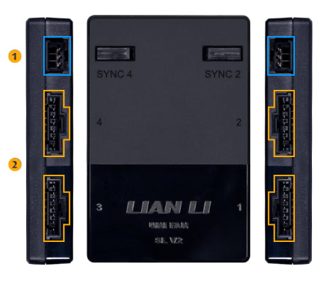 Lian Li UNI HUB SLV2 L-Connect 3 Controller weiße Lüfter