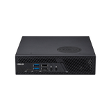 ASUS ExpertCenter PB63-B3200MH mini-PC i sort set forfra og ovenfra
