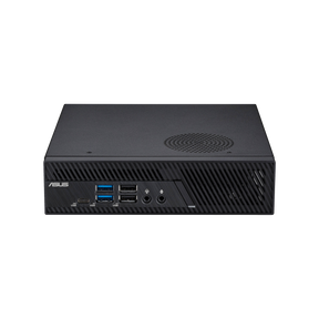 ASUS ExpertCenter PB63-B3200MH mini-PC i sort set forfra og ovenfra