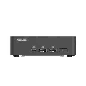 ASUS NUC 15 Pro Slim sort mini-PC med USB-porte på forsiden