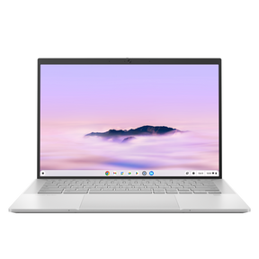 ASUS CX5403CMA-QM1160 i Fog Silver, åben computer set forfra