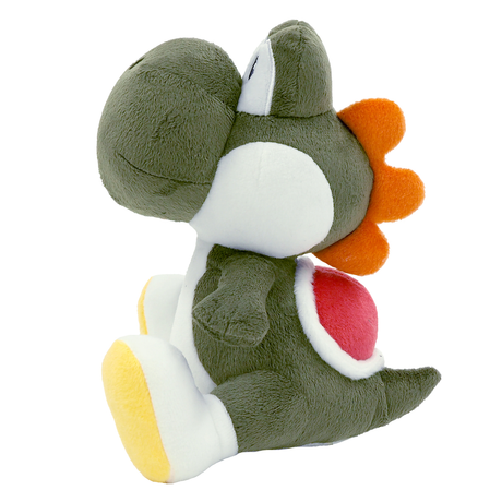 Nintendo Super Mario Yoshi bamse – sort, 20 cm – bagside