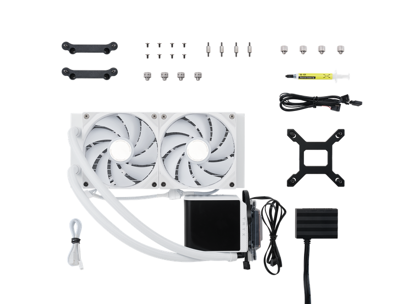 TRYX PANORAMA 240mm AIO Liquid Cooler ARGB Hvid TRYX