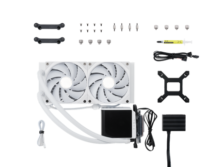 TRYX PANORAMA 240mm AIO Liquid Cooler ARGB Hvid TRYX