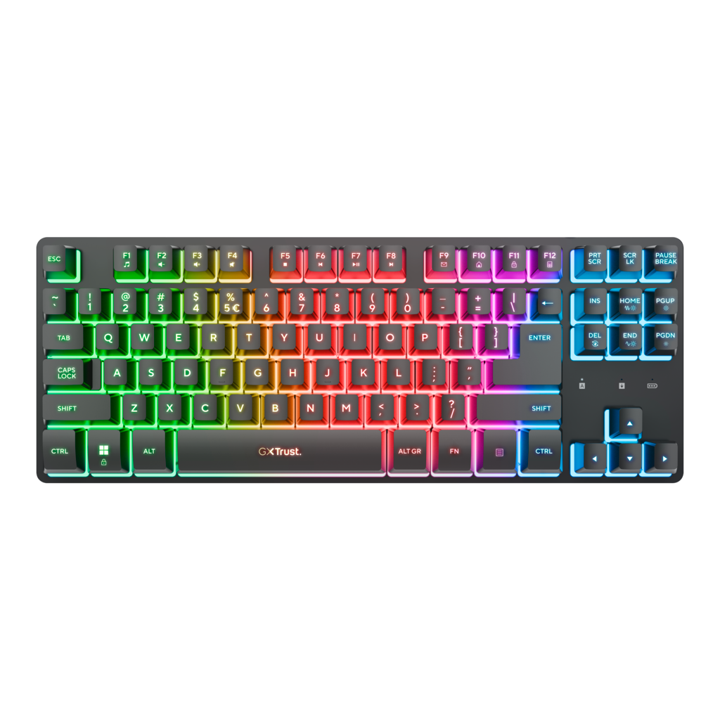 Trust GXT 831 Thado TKL Trådløst Gaming-tastatur – Sort