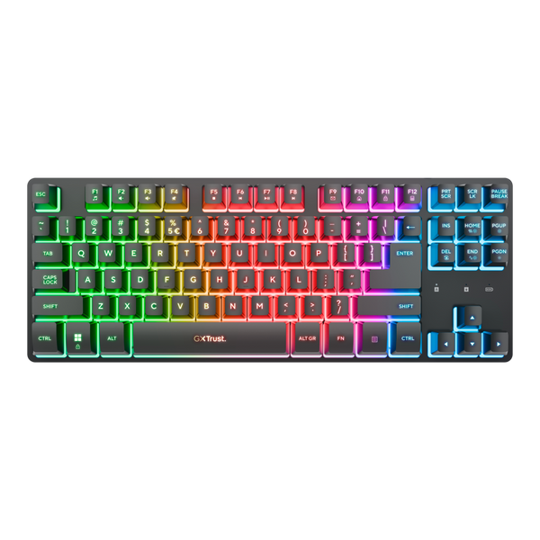 Trust GXT 831 Thado TKL Trådløst Gaming-tastatur – Sort