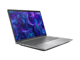 HP ZBook 8 G1i – 16" WUXGA, Ultra 9 285H, 64 GB, 1 TB – grå bærbar skråt forfra
